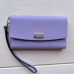 Kate Spade Phone Wallet Wristlet in Lavender Purple